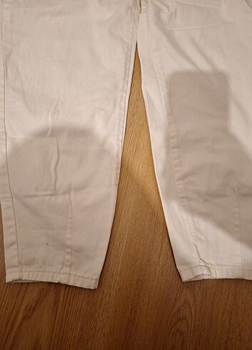 11-12 Yaş Beden beyaz Renk Kız çocuk beyaz pantolon 