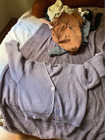 Bershka BERSHKA lila hırka