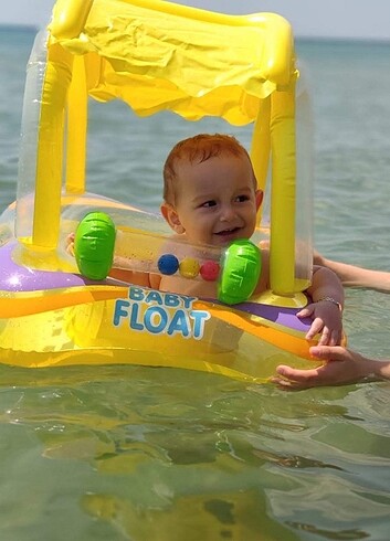 Baby float gölgelikli bebek simit ve can yeleği 