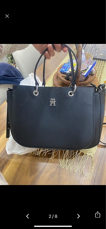 Tommy Hilfiger Tommy hilfiger siyah askılı kol çantası