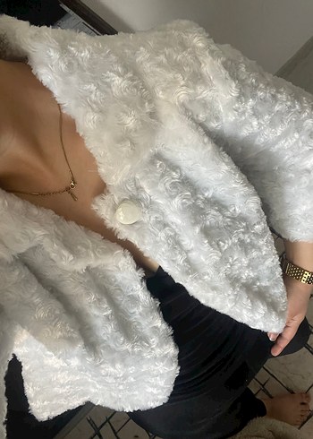 gelinlik üzeri için kürk - Görsel 4