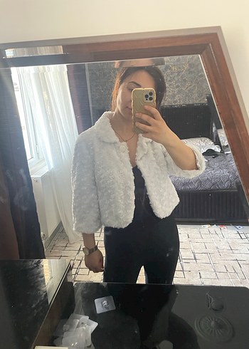 gelinlik üzeri için kürk - Görsel 5