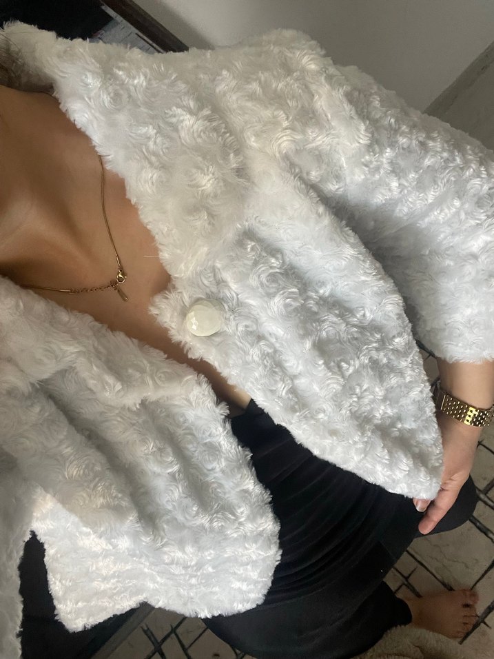 gelinlik üzeri için kürk - Görsel 4