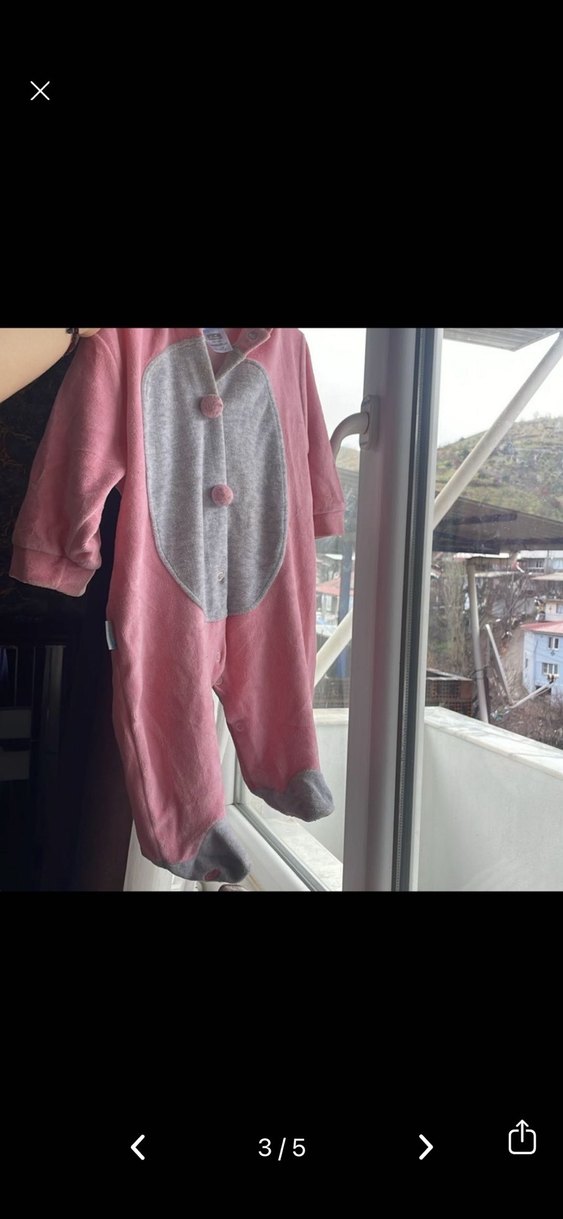 kız bebek tavşan tulum - Görsel 3