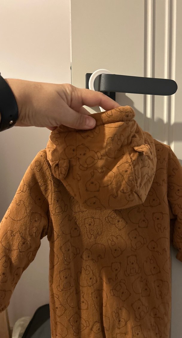 Kahverengi Bebek Polar Tulumu - Görsel 2