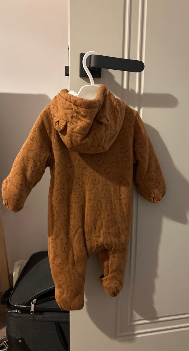 Kahverengi Bebek Polar Tulumu - Görsel 3