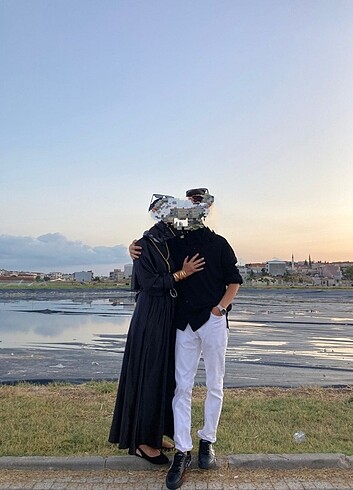 Saten tesettür elbise Mevlana abiye  - Görsel 5