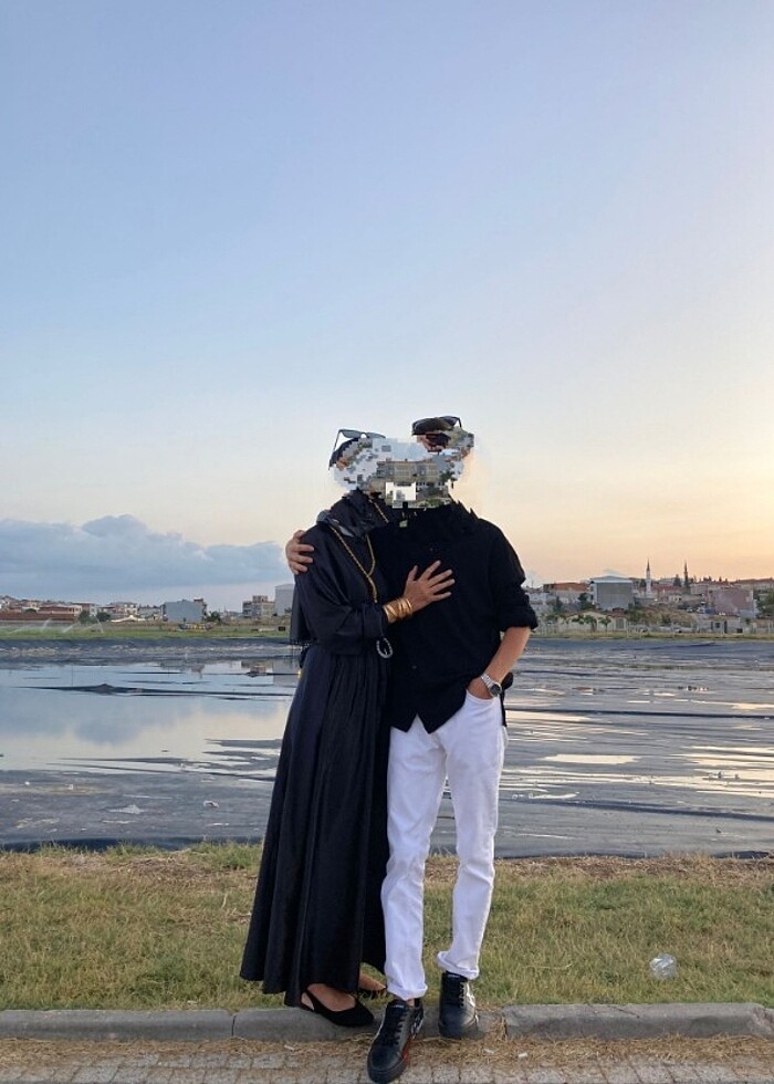 Saten tesettür elbise Mevlana abiye  - Görsel 5