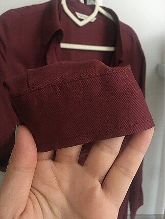 m Beden bordo Renk Oxxo basic bordo gömlek