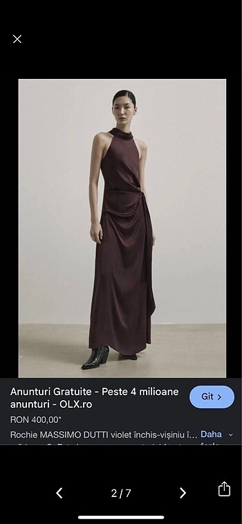 Massimo dutti gece elbisesi - Görsel 2