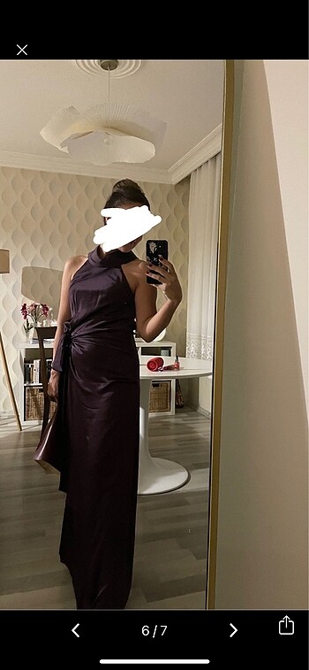 Massimo dutti gece elbisesi - Görsel 6