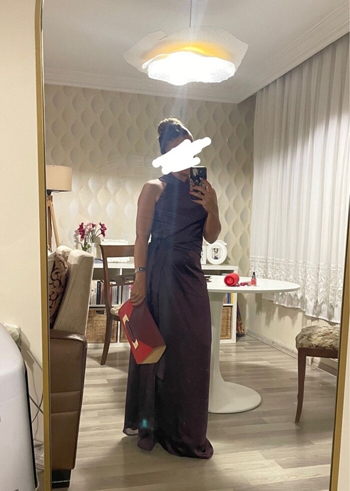 Massimo dutti gece elbisesi - Görsel 3