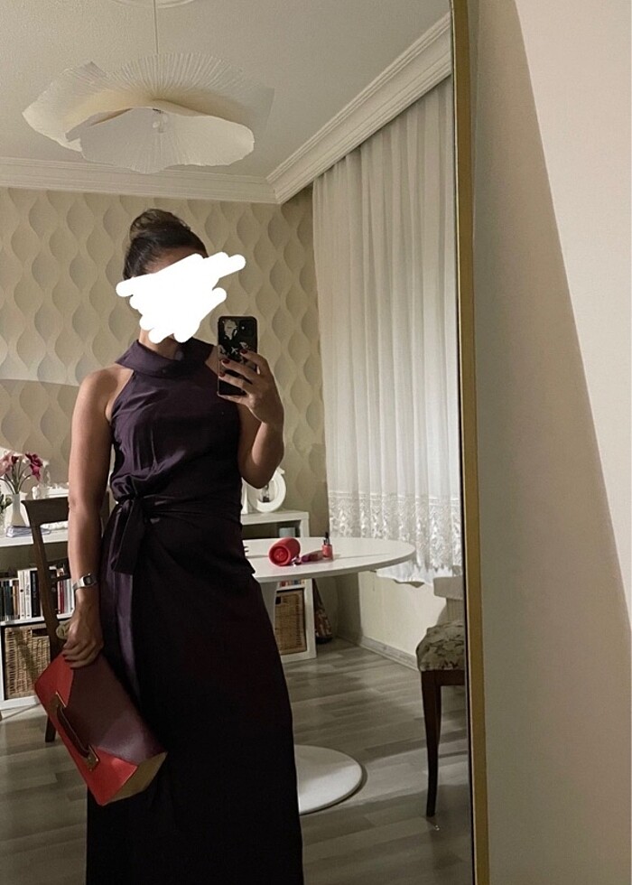 Massimo dutti gece elbisesi - Görsel 5