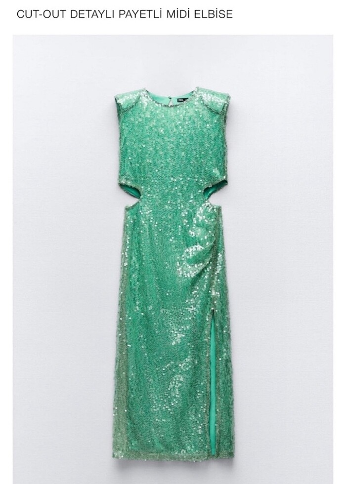 Zara gece elbisesi - Görsel 3