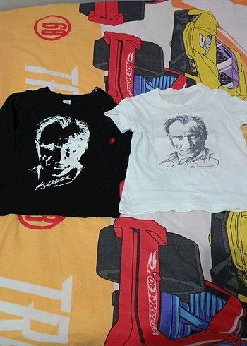 Erkek Siyah Baskılı Kısa Kollu Tişört