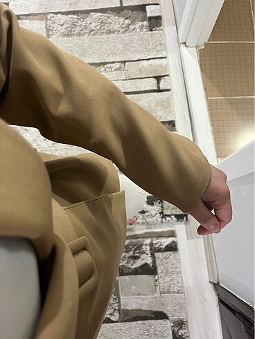 xl Beden camel Renk Blazer ceket 