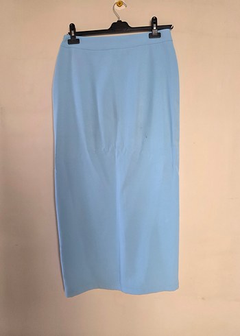 Mavi Kadın Kumaş düşük bel etek , Regular Fit, Uzun - Görsel 6