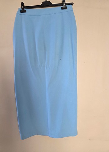 Mavi Kadın Kumaş düşük bel etek , Regular Fit, Uzun - Görsel 5