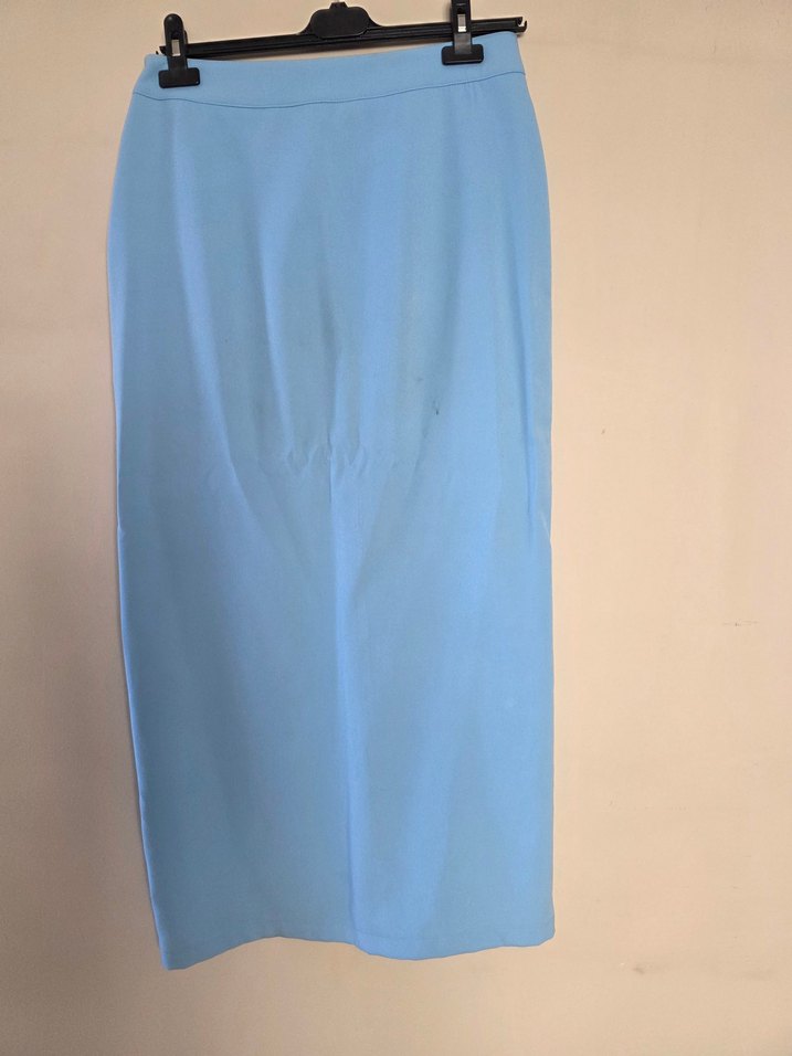 Mavi Kadın Kumaş düşük bel etek , Regular Fit, Uzun - Görsel 5