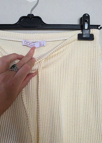 sarı uzun yumuşak Salaş Kadın takım - Görsel 7