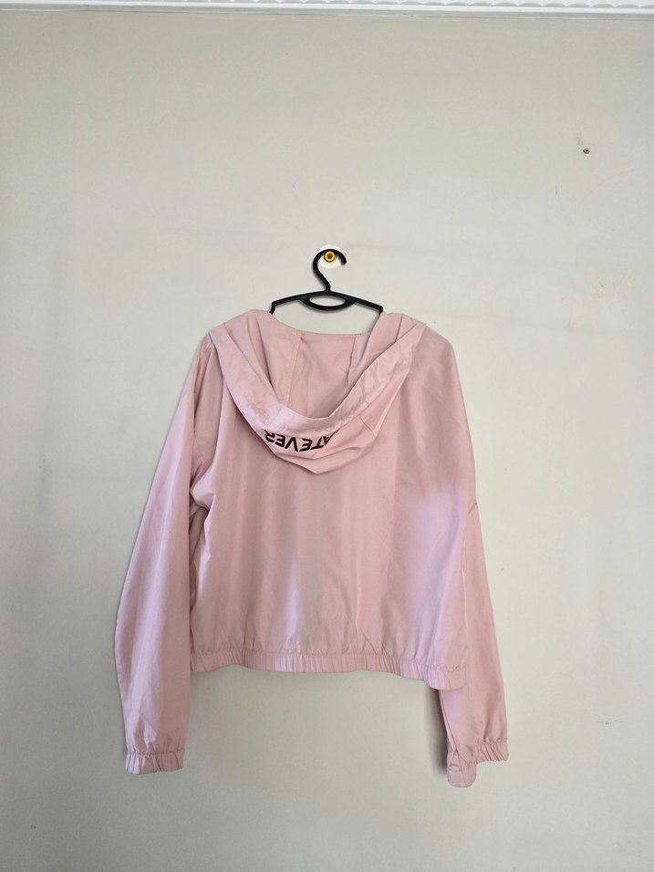 Pembe Midi Boy Kadın Fermuarlı yağmurlukCeket - Görsel 5