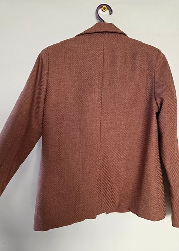 Düğmeli Kahverengi baharlık Kadın ceket - Görsel 7