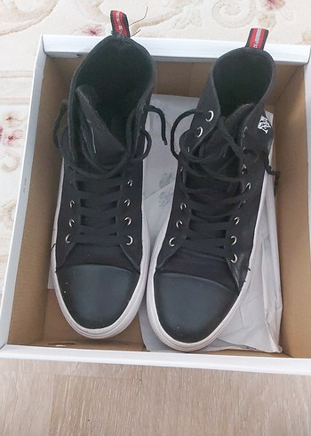 U.S. Polo Assn. Siyah Yüksek Platform Kadın Spor Ayakkabı - Görsel 5