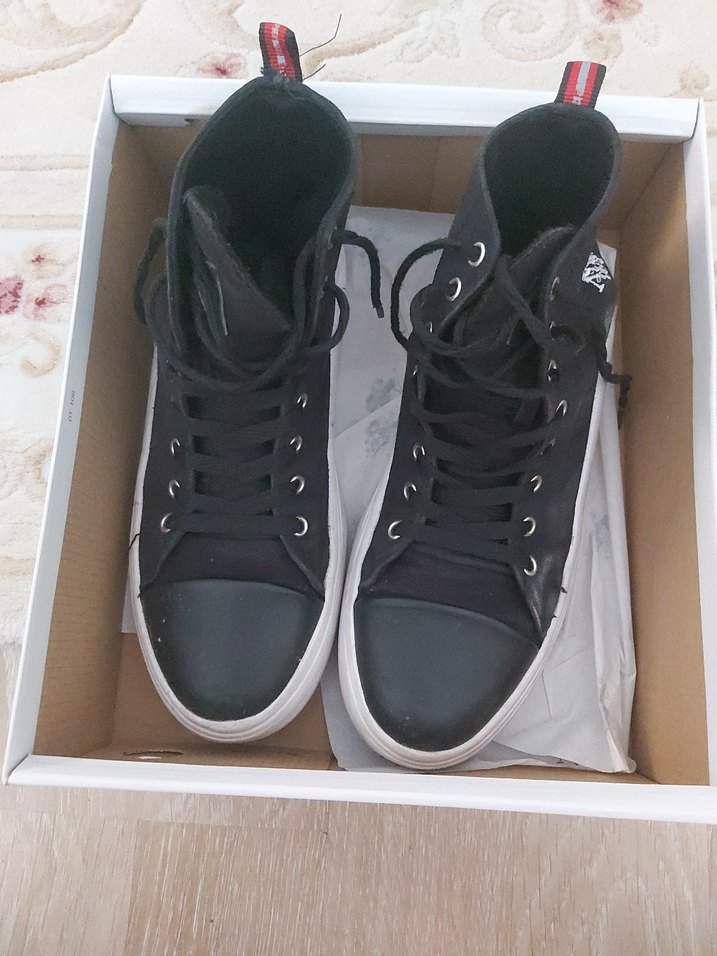 U.S. Polo Assn. Siyah Yüksek Platform Kadın Spor Ayakkabı - Görsel 5