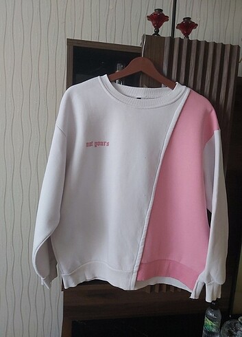 l Beden beyaz Renk Trendyol Milla Sweatshirt 