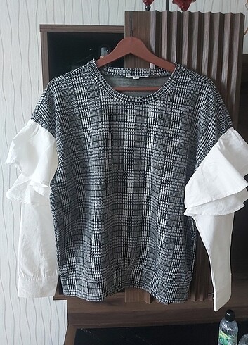 m Beden gri Renk Koton Sweatshirt 