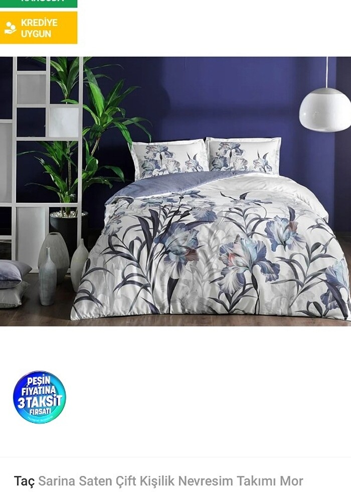 Taç Sarina Saten Nevresim Takımı - Görsel 4