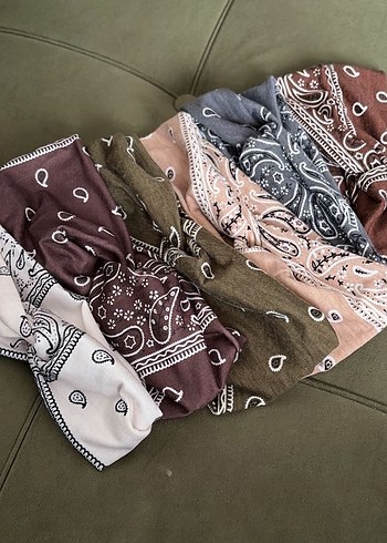 6 adet paisley saç bandı - Görsel 2