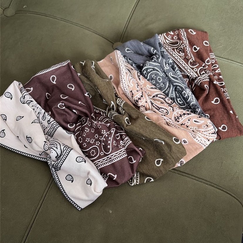 6 adet paisley saç bandı - Görsel 2