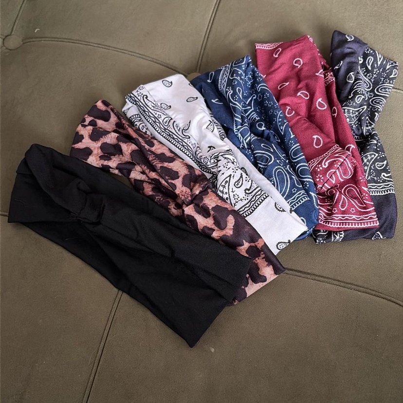 6 adet paisley saç bandı - Görsel 2