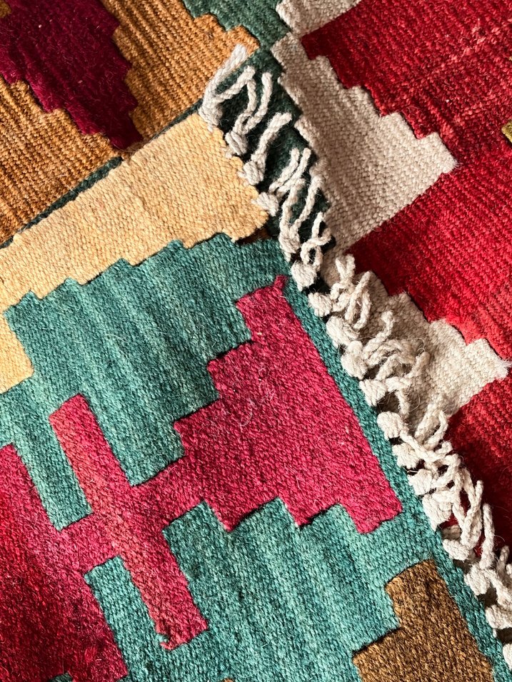 Yün el dokuma Kayseri kilim - Görsel 3