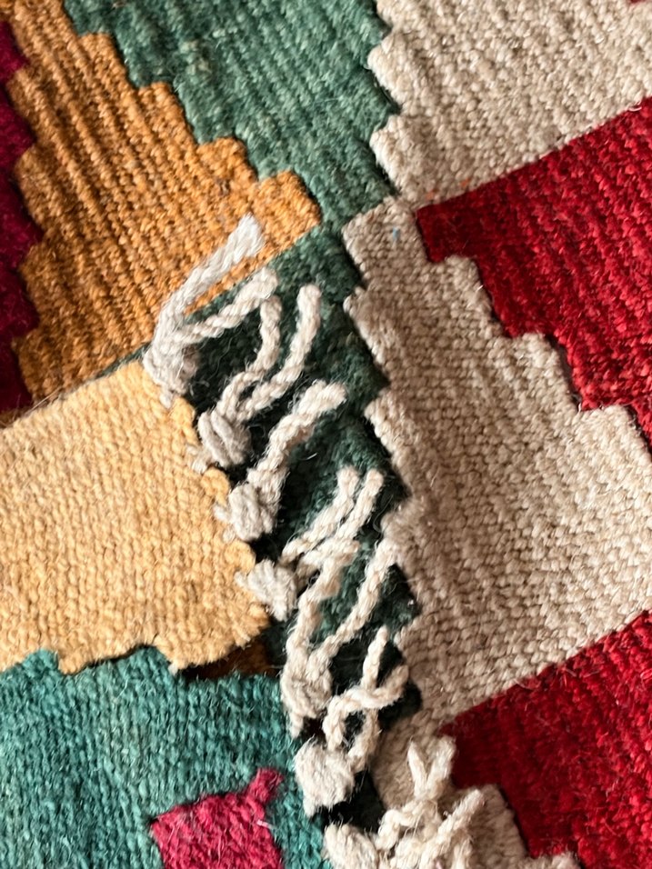 Yün el dokuma Kayseri kilim - Görsel 4