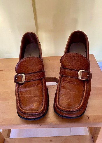 39 Beden kahverengi Renk Vintage Sebago loafer