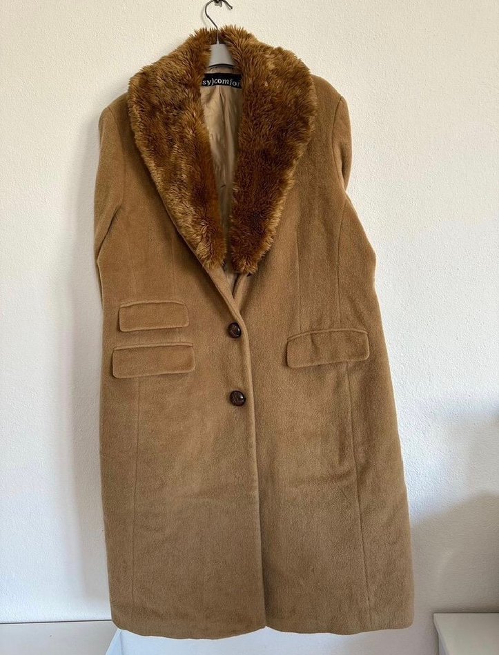 Vintage yün pardesü - Görsel 2