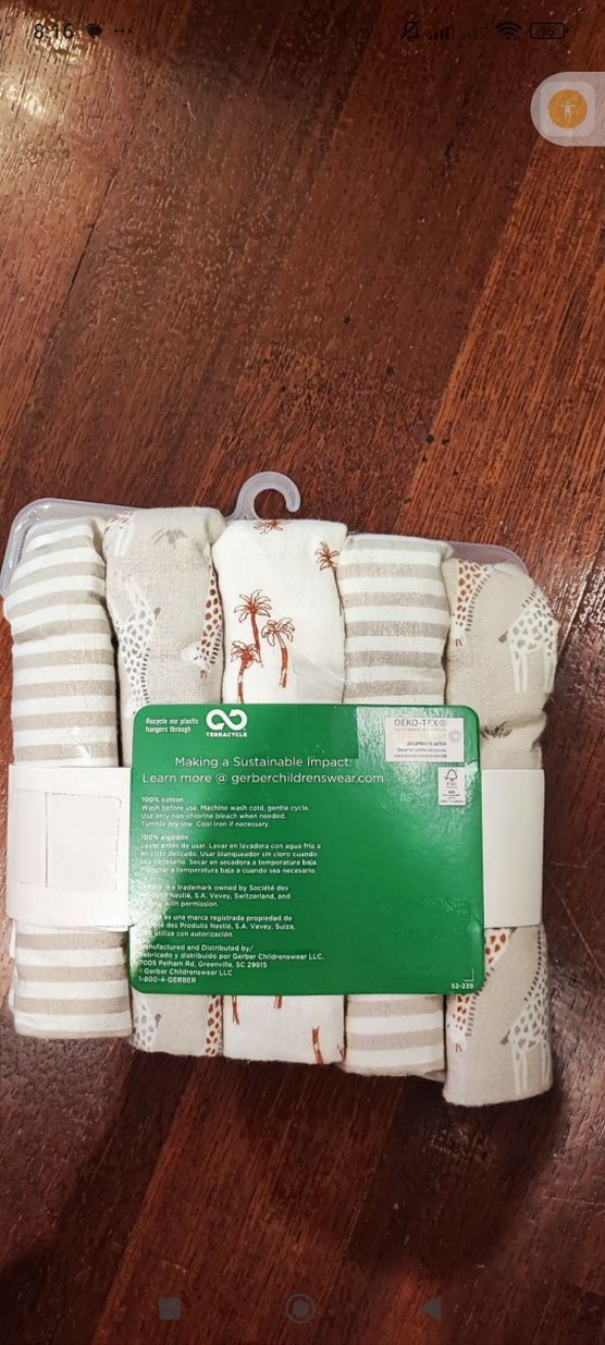 Gerber Modern Moments%100 Pamuk Müslin Flanel Bebek Battaniyesi - Görsel 2