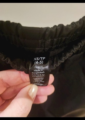 4-5 Yas Erkek Çocuk Siyah Rahat Kesim kar Pantolon - Görsel 2