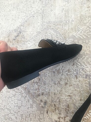38 Beden siyah Renk Babet taşlı ayakkabı