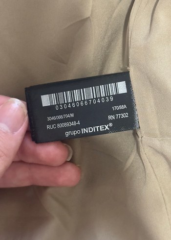 m Beden Zara trençkot
