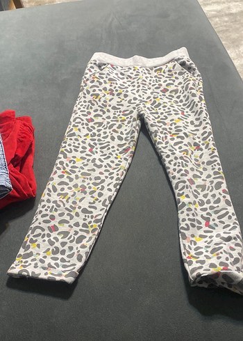 Gri Leopar Desenli Kız Tayt