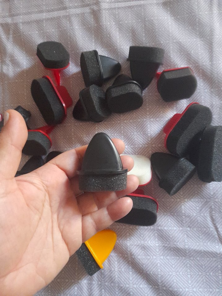 Çoklu Siyah Boyama Süngeri Seti - Görsel 4