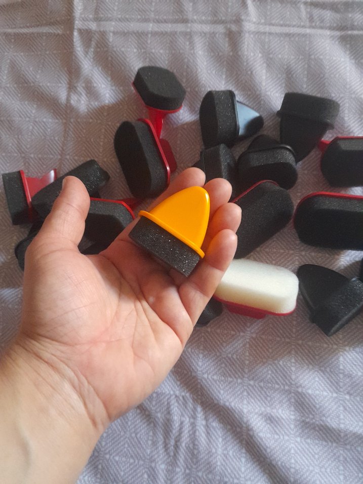 Çoklu Siyah Boyama Süngeri Seti - Görsel 2