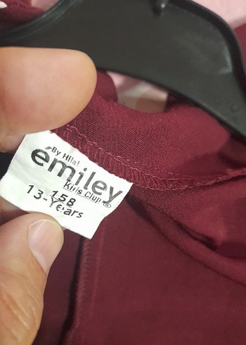 Bordo Kız Çocuk Düğmeli Bolero - Görsel 6