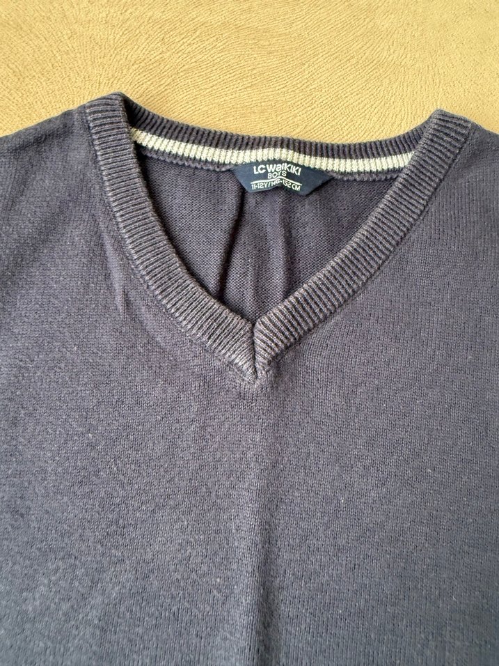 Erkek Çocuk Lacivert Triko Süveter - Görsel 3