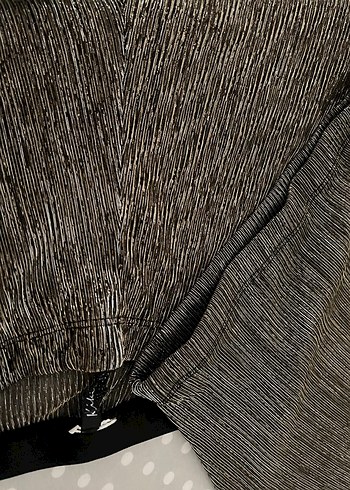 Transparan Parlak Balıkçı Yaka Kadın Bluz ve Pantolon - Görsel 4