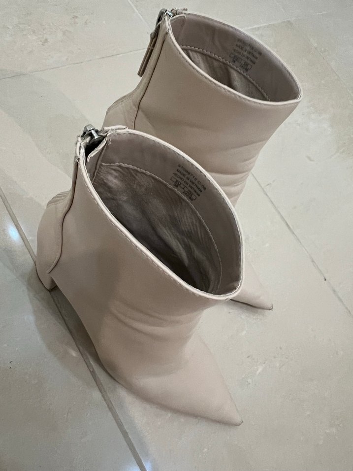 Mango topuklu deri bot - Görsel 4