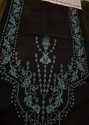 Bohem İşlemeli Siyah etamin - Görsel 5